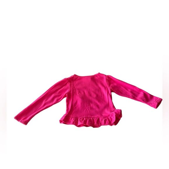 Barbie Rare Vintage 1990 Made in USA Kids Shirt Pink Ruffles 3D Flower Girl 6X - Picture 6 of 15